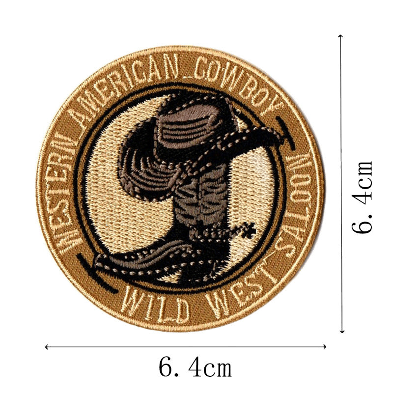 Wholesale Western Cowboy English Letter Embroidery DIY Patches
