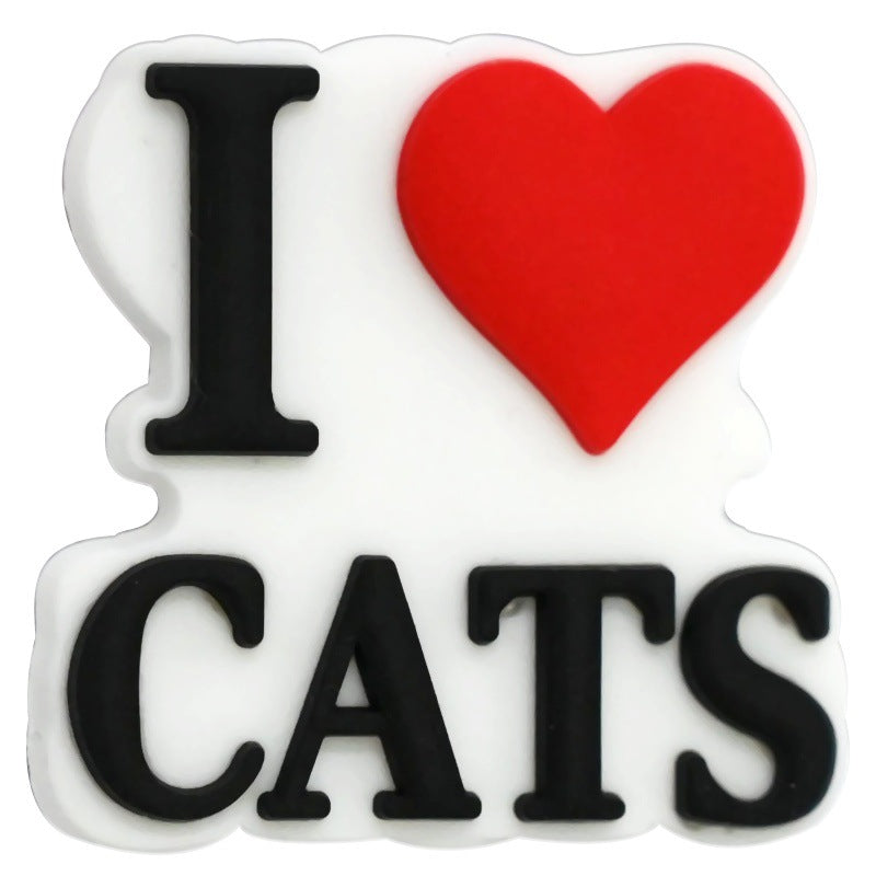 Wholesale  Random 100pcs/pack Cute Cartoon Cat Series PVC Soft Rubber Beads