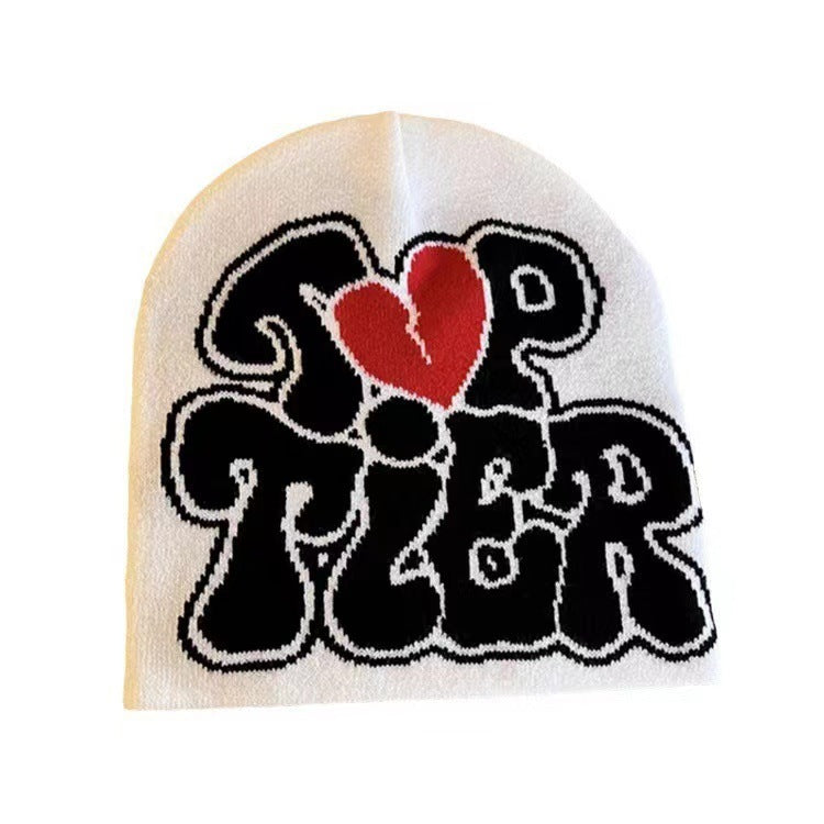 Wholesale Autumn and Winter Multicolor Letter Love Acrylic Woolen Hat