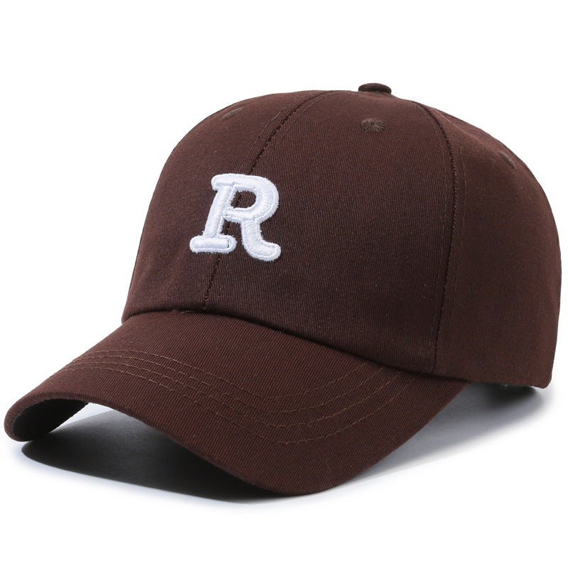Wholesale R Standard Sun Hat Hard Top Short Brim Baseball Cap