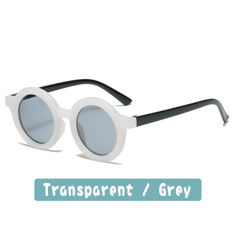 Gafas de sol de PC para niños de marco redondo al por mayor