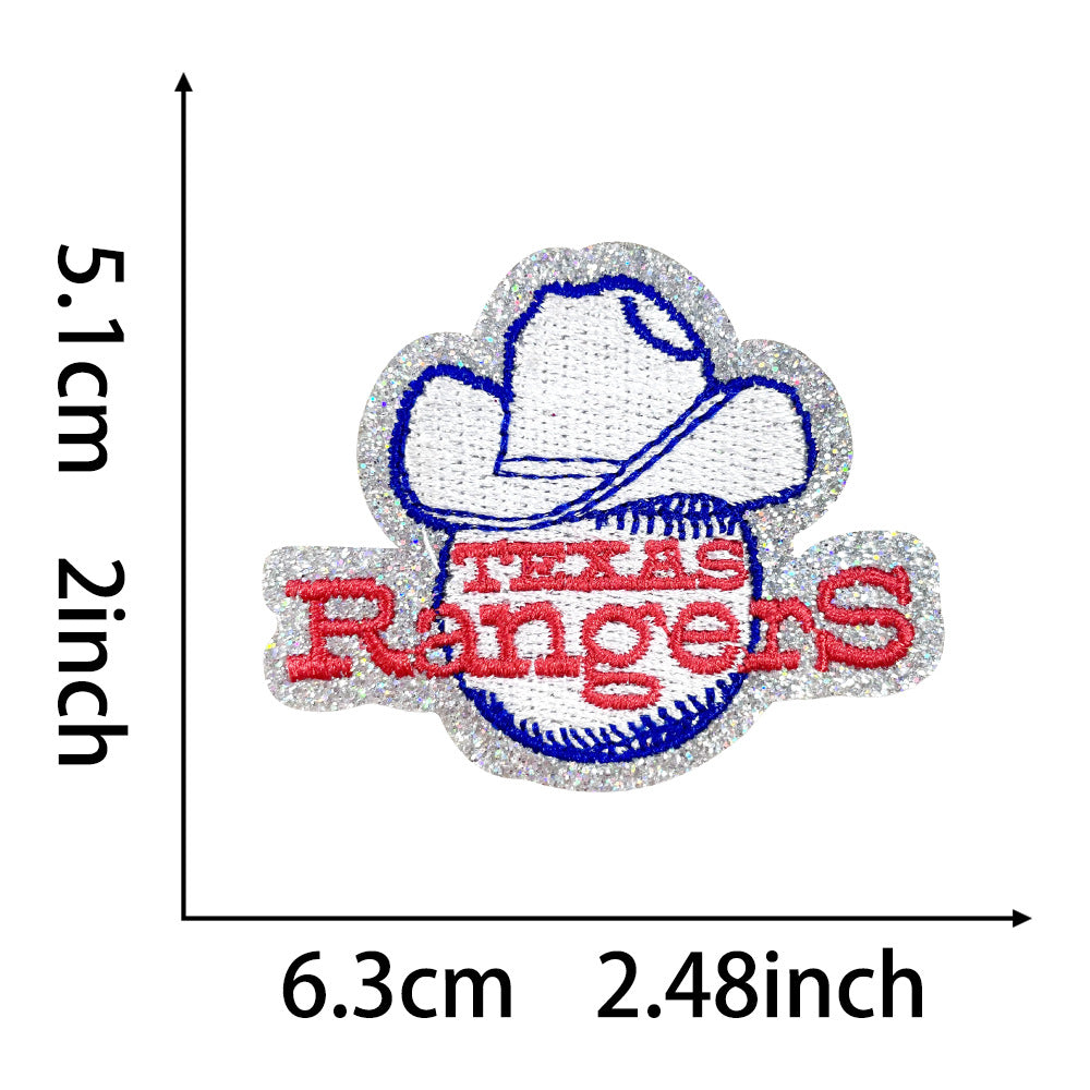 Wholesale Summer Beach Outdoor Seahorse Planet Surfboard Embroidery DIY Patches