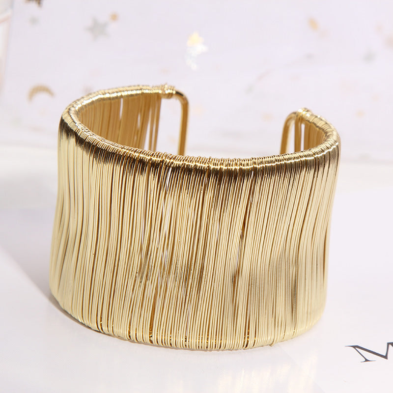 Wholesale Fashion Exaggerated Brushed Vintage Bracelet