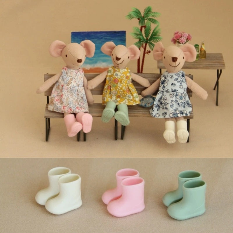 Wholesale Mini Doll Silicone Rain Boots