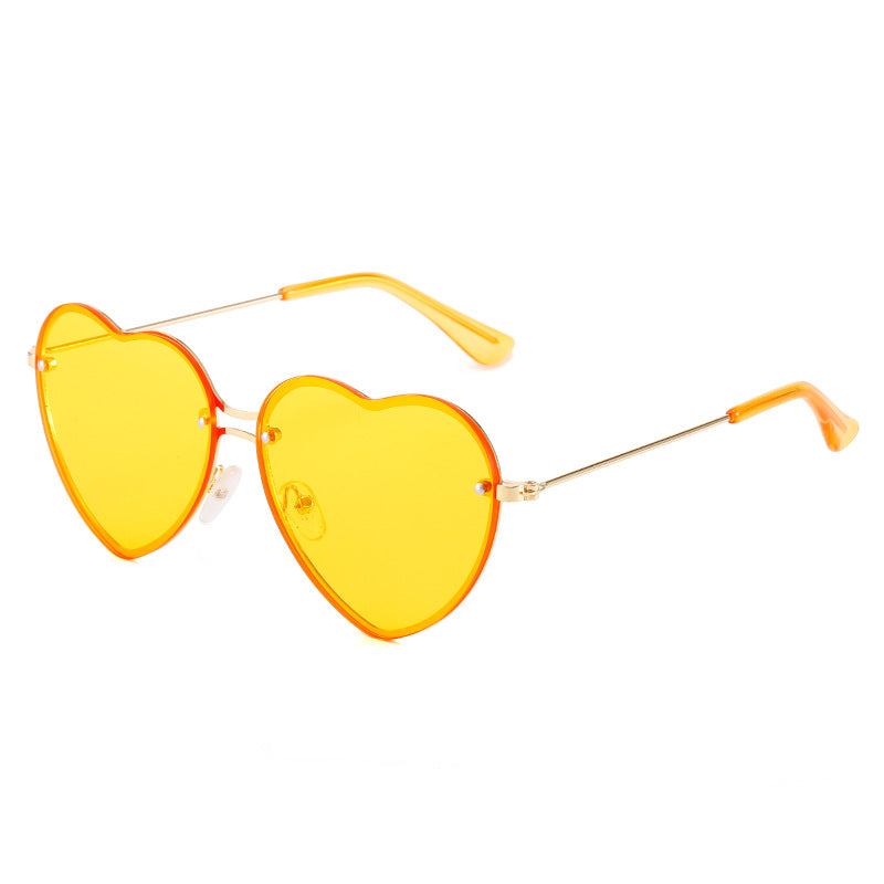 Wholesale frameless sunglasses with  love glasses in stock