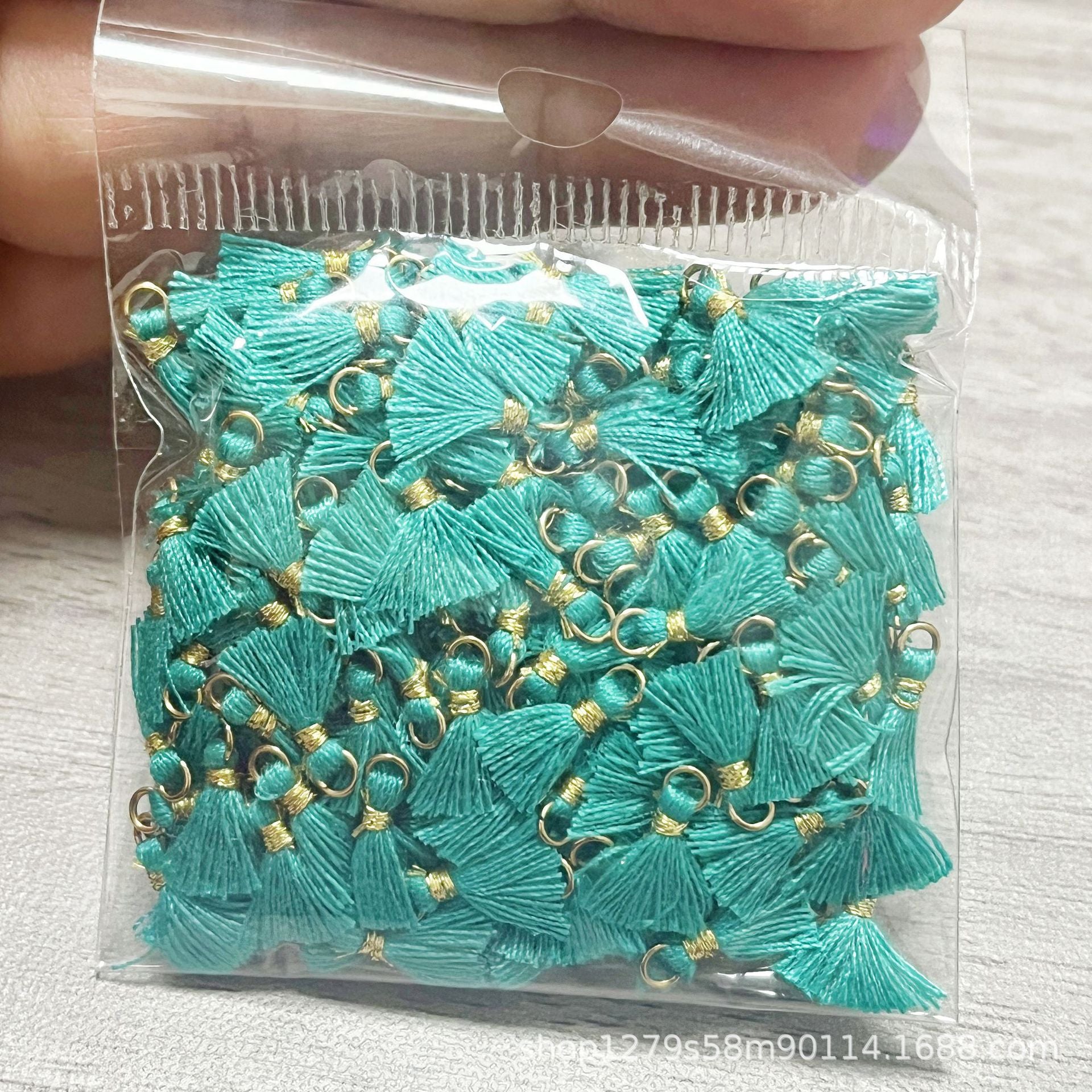 Wholesale 100PCS Mini Cotton Tassel  Earrings Hair Accessories Bracelet