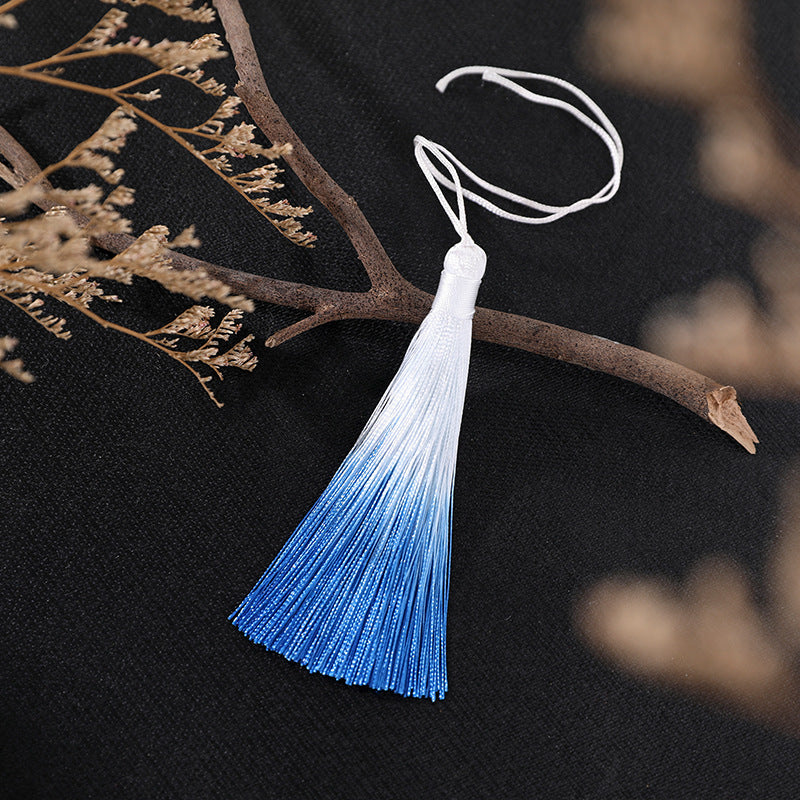 Wholesale 10pcs 10CM Gradient Tassel Ear Pendant Accessories