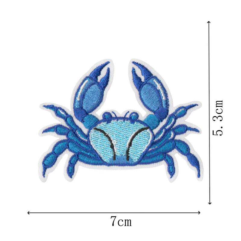 Wholesale Luxury cruise ship embroidered cloth patch,  sea journey patch,  blue whale computer embroidered patch,  seagull decorative patch,  ironing