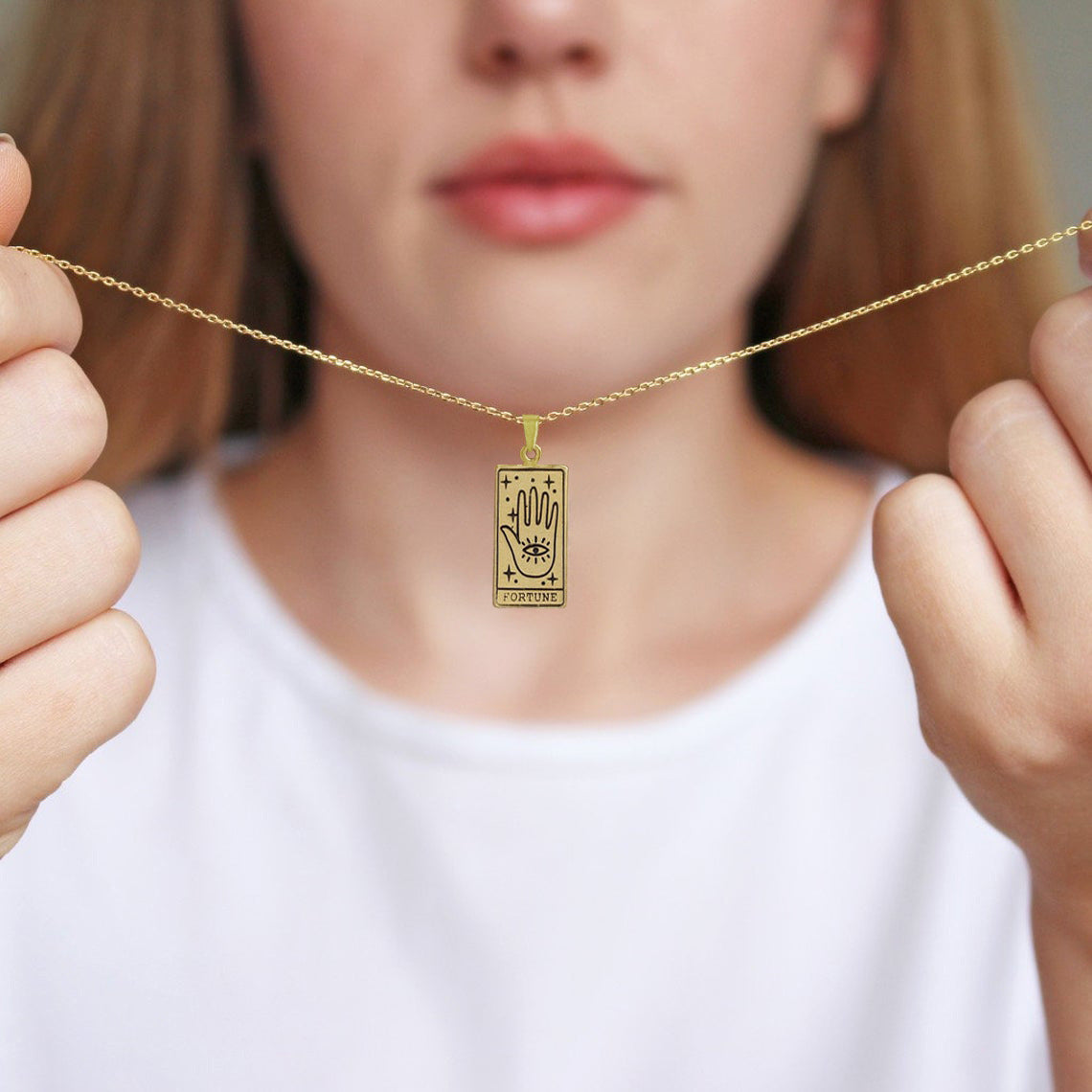 Wholesale Tarot pendant necklace stainless steel necklace