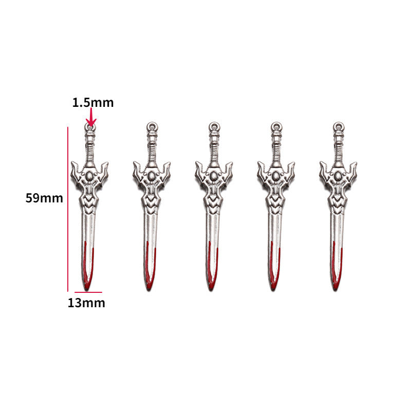 Wholesale 10pcs  Jewelry Accessories 20 Anime Weapons Decorations