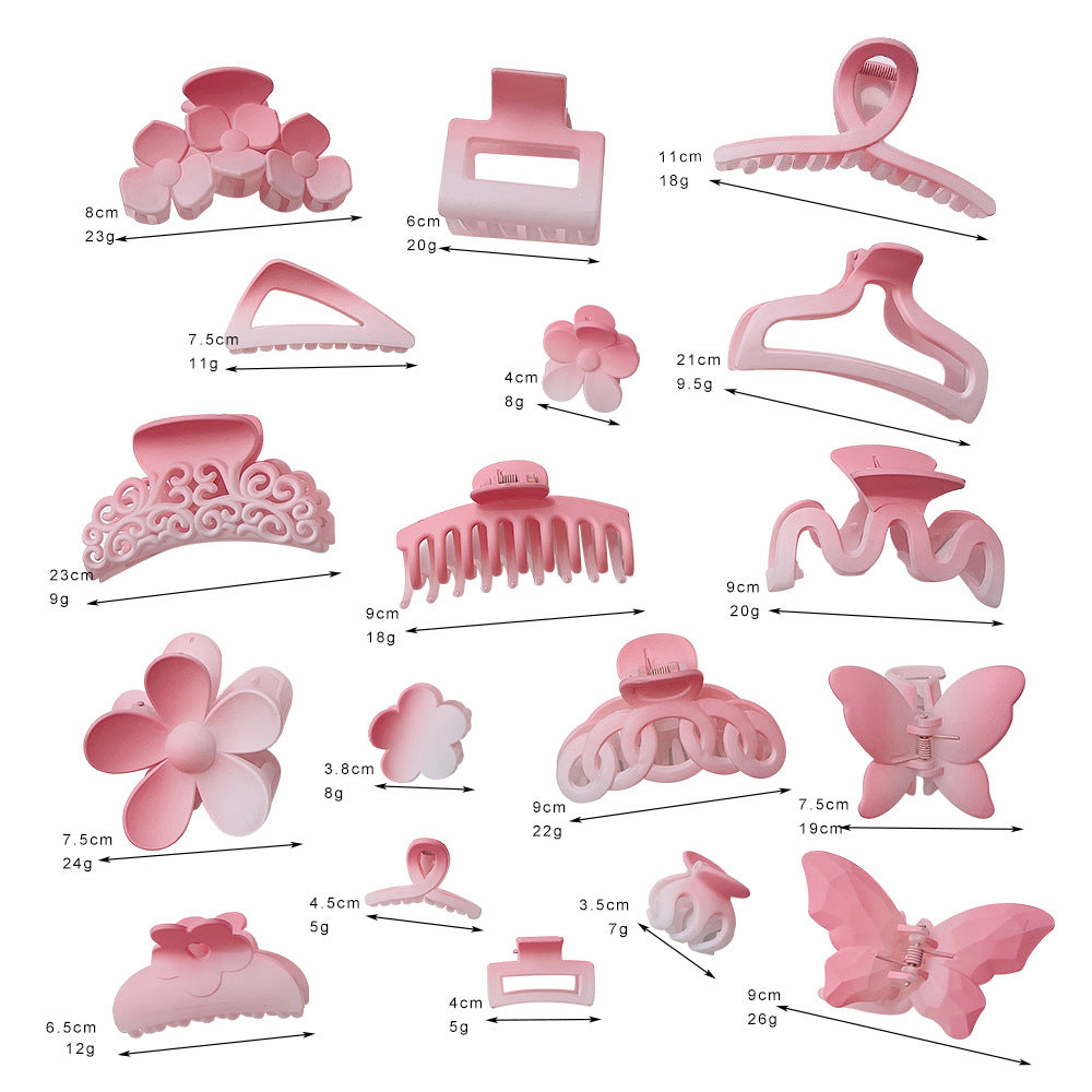 Wholesale Sakura Pink Gradient Butterfly Hair Clip