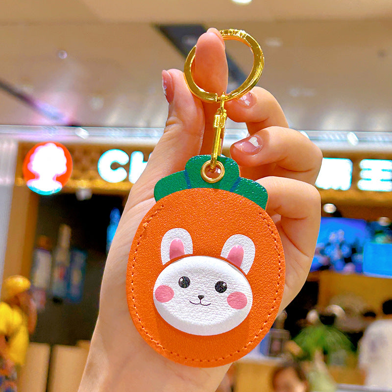 Wholesale Creative Small Animal Access Card Sets, Leather Keychains