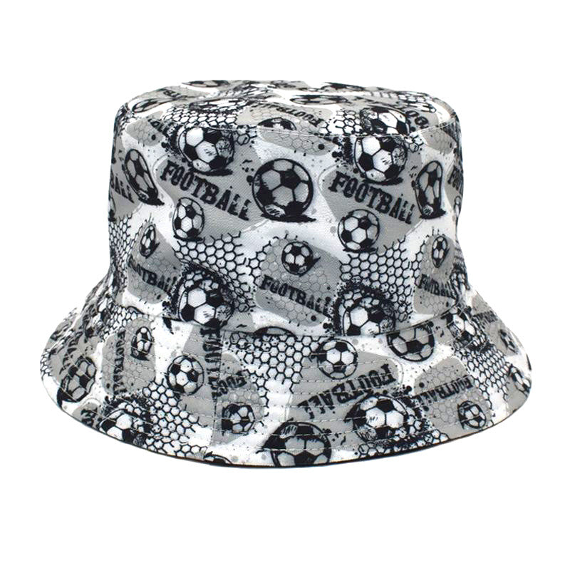 Wholesale Cartoon Football Print Outdoor Leisure Bucket Hat