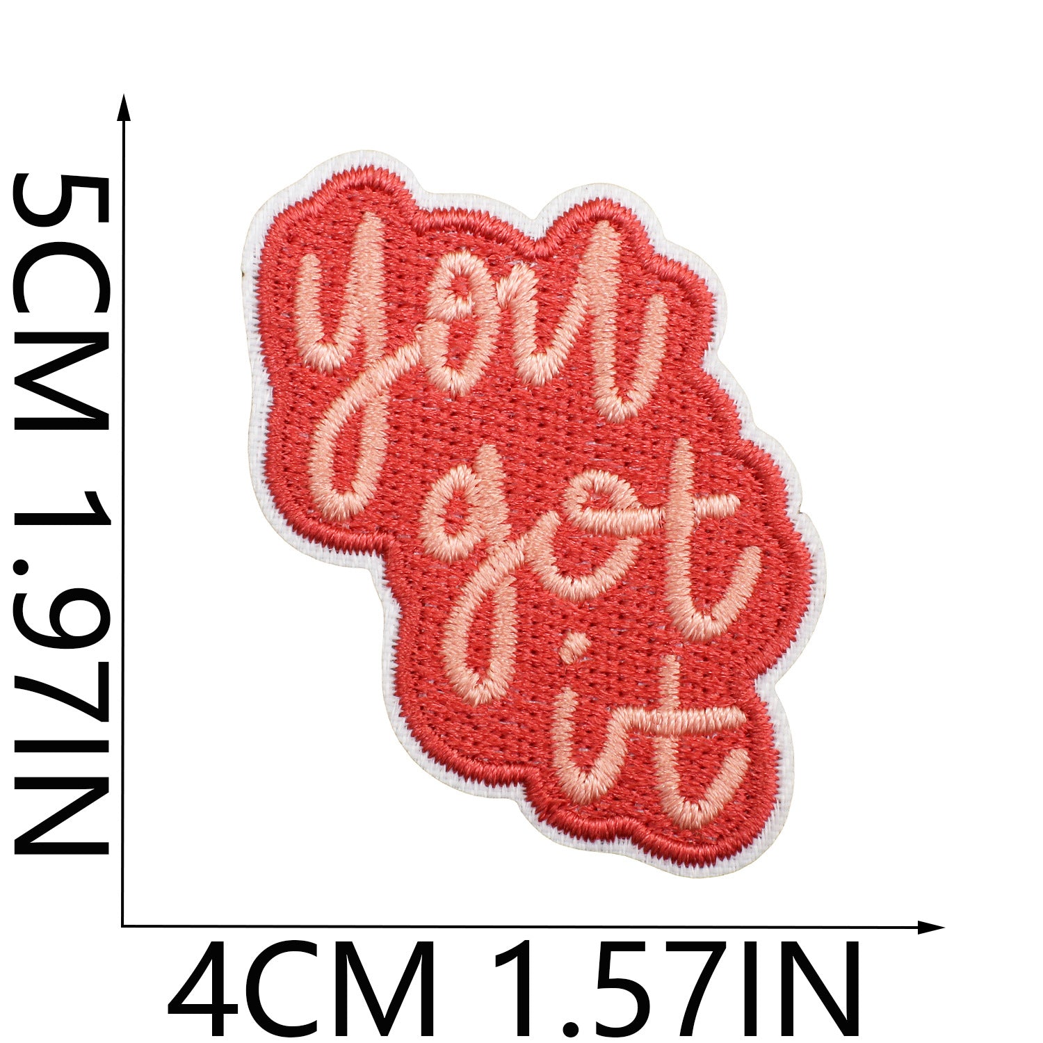 Wholesale Inspirational quotes embroidered patch