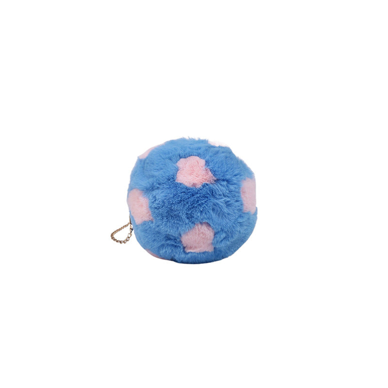 Wholesale Plush Football Bag Plush Chain Single Shoulder Diagonal Straddle Bag