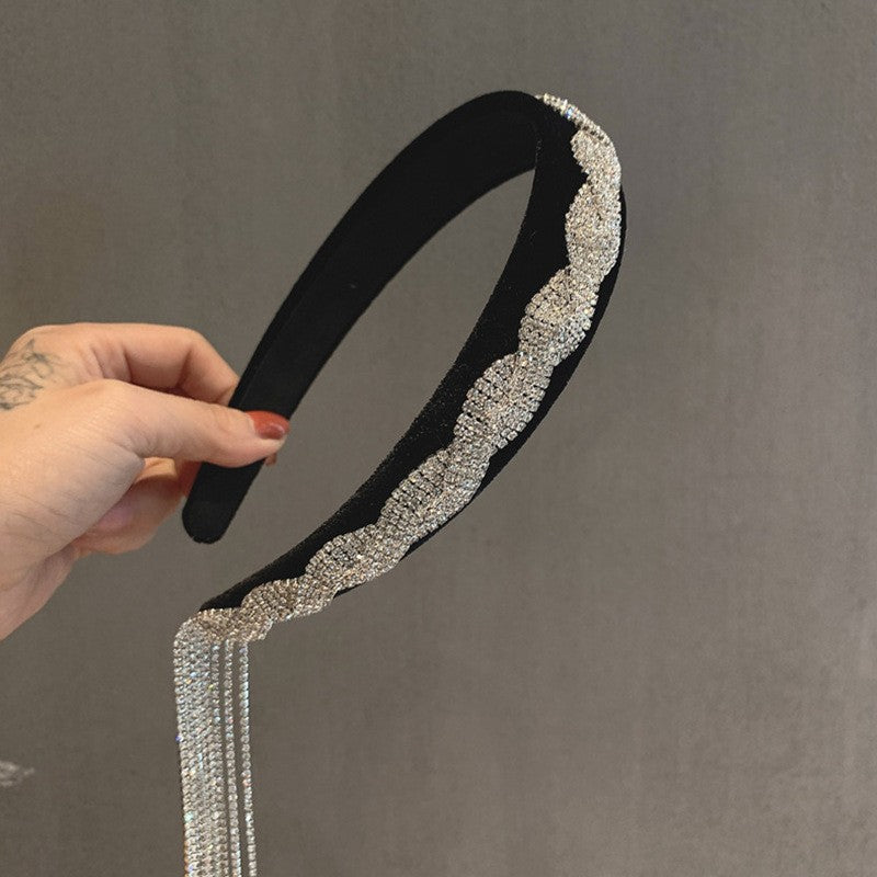 Wholesale Full Diamond Design Sense Flower Headband Exaggerated Elegant Hair Accessories Fashion Internet Celebrity Retro Personality Mori Headwear Women