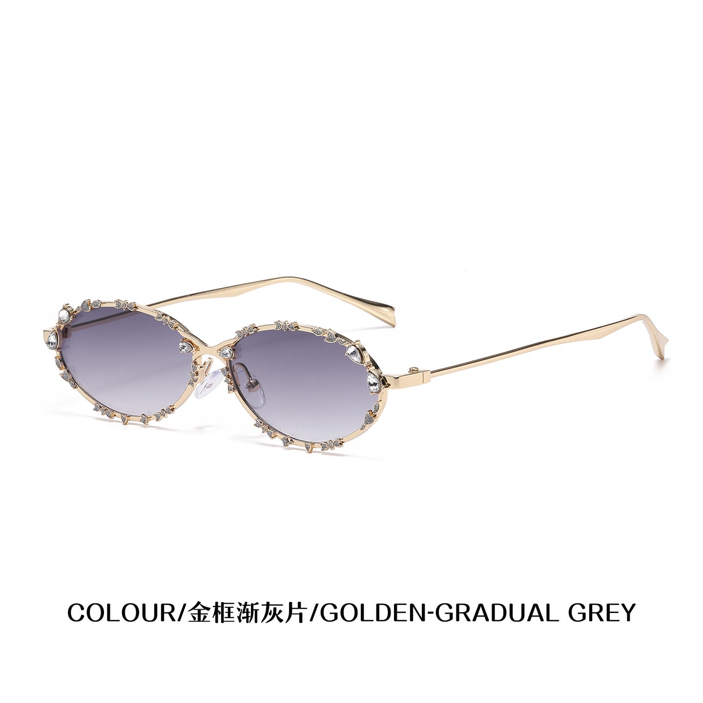 Wholesale Diamond studded anti blue light sunglasses