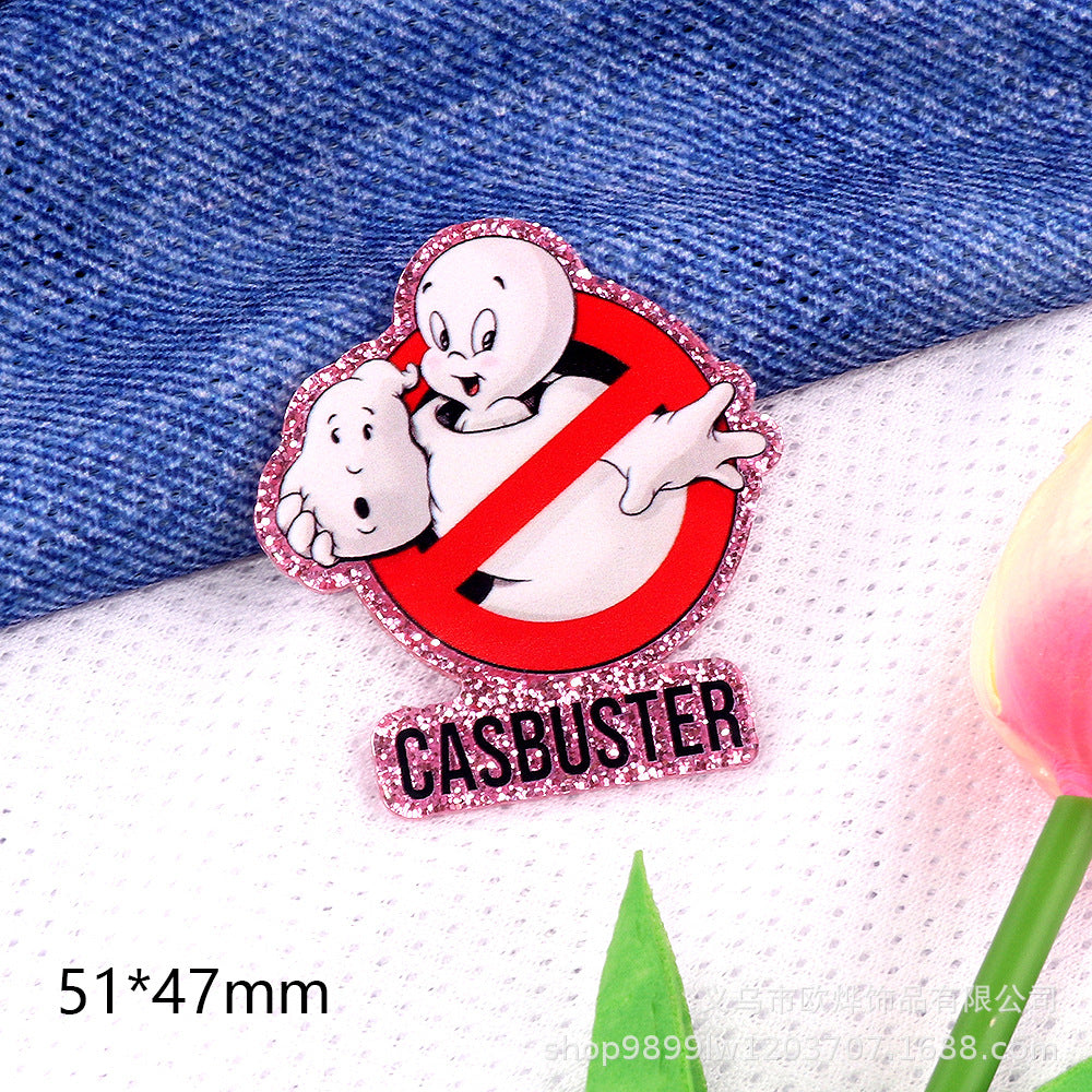 Wholesale 10pcs/ pack Cute Cartoon Character Animal Ornaments Acrylic Pins Cute DIY Accessories