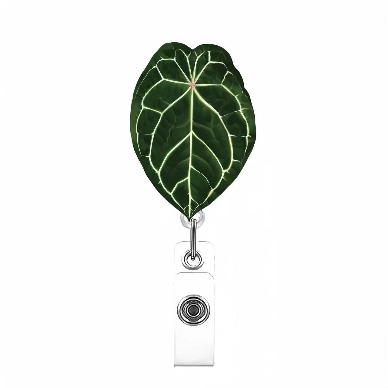 Wholesale Colorful leaves Badge Reels