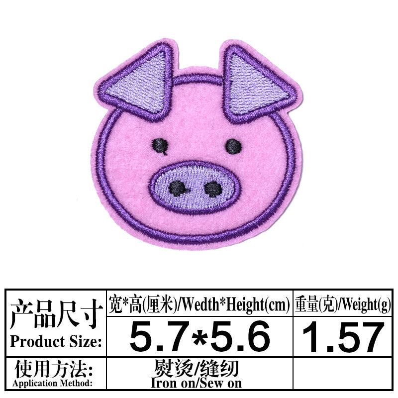 Wholesale 16 Pack Cartoon Embroidery Patch Set With Self Adhesive Backing Iron On Repair Stickers For Clothing Bags Decorative DIY Accessory Gift