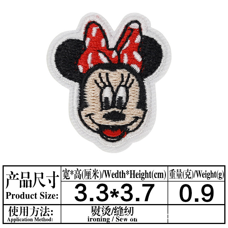 Wholesale 13 Styles Cartoon Cloth Patches Decorative Twill Sew On Appliques For Bags Clothing Hats Fashion Resale Accessory MysteryZone