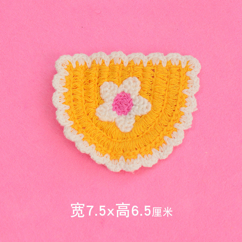 Wholesale Cute Cartoon Embroidered Fabric Patches With Floral And Fruit Designs For Clothing And Bags