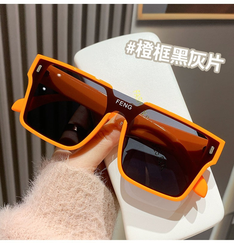 Wholesale Square Sunglasses Hip Hop One-Piece Outdoor Sun Protection Sunglasses