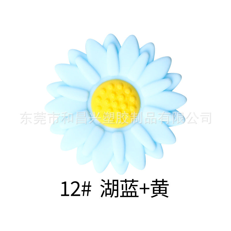Wholesale  20pcs  Colorful Daisy Silicone Beads