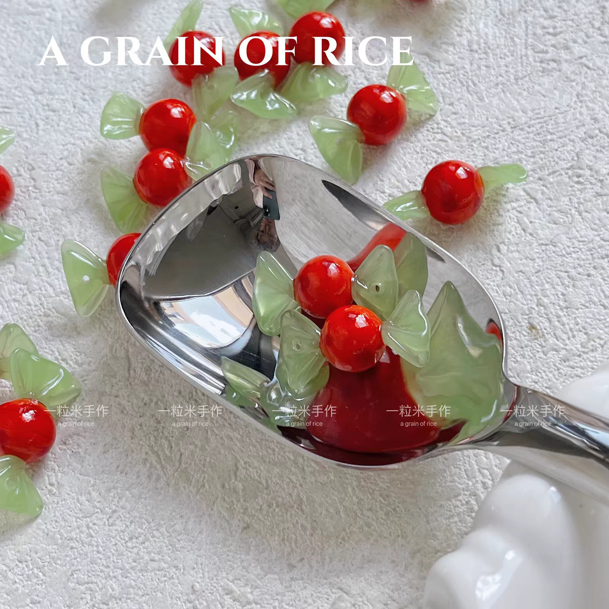 Wholesale Handmade glass polka dot candy beads