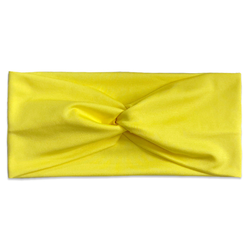 Wholesale Women's Solid Color Cross Hair Band Elastic Wide-brimmed Hair Band Exercise Running Sweat-absorbent Headband