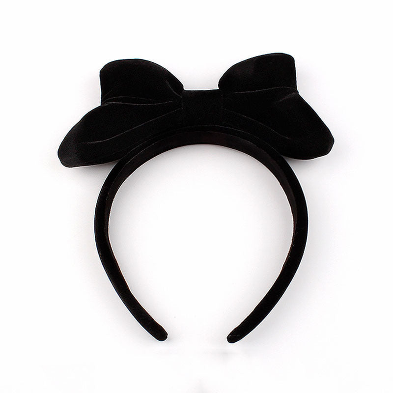 Wholesale Red Velvet Bow Headband Women's New Year Cyber Celebrity New Vintage Headband Cute Plush Hair Clamp