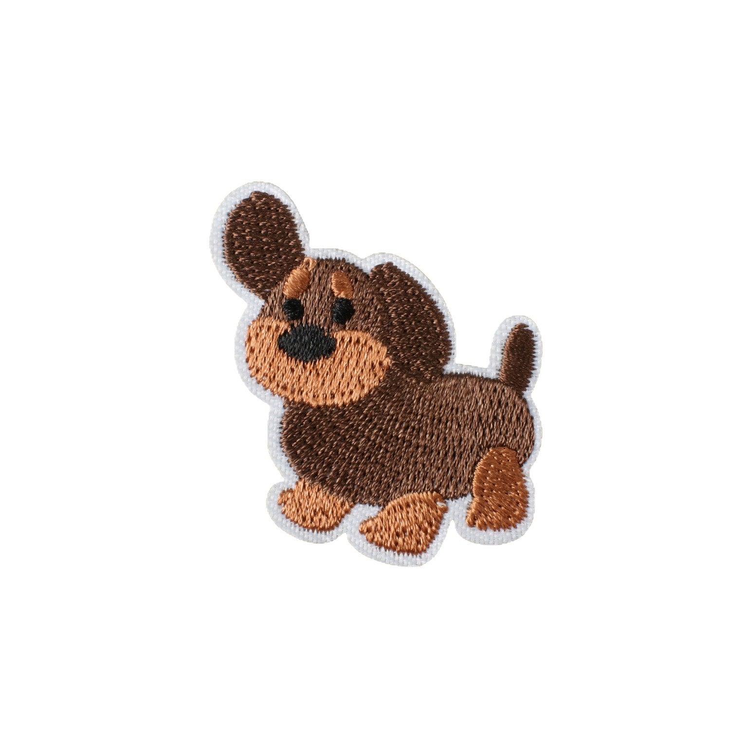 Wholesale Cute Puppy Iron On Embroidered Patches Polyester Sewn Applique For Clothing Bags DIY Decorative Accessory