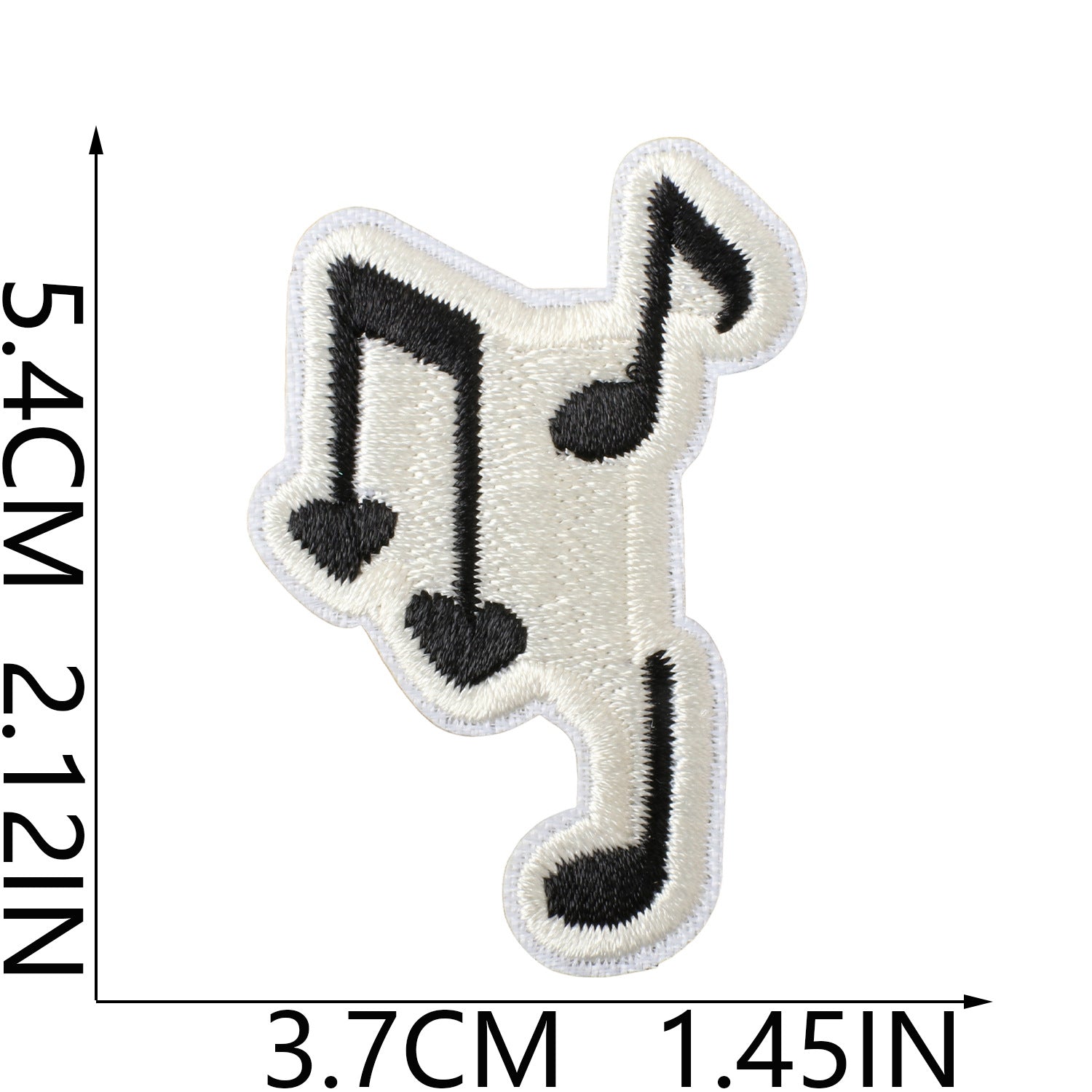 Wholesale Music Note Embroidered Patches For Clothing DIY Repair Decorative Self Adhesive Craft Accessory