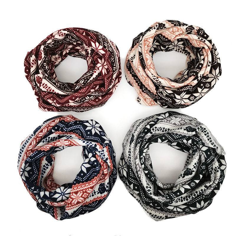 Wholesale Bohemian Style Pile Hat Scarf Dual Purpose Beanie Hat