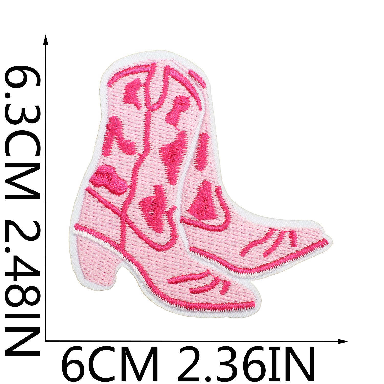 Wholesale Western Cowboy Iron On Embroidery Patch Cactus Cow Head Design Polyester Thread Decorative Clothing Accessory Boutique Gift