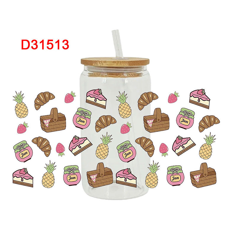 Wholesale Colorful Picnic  16oz Cup UV DTF Wraps