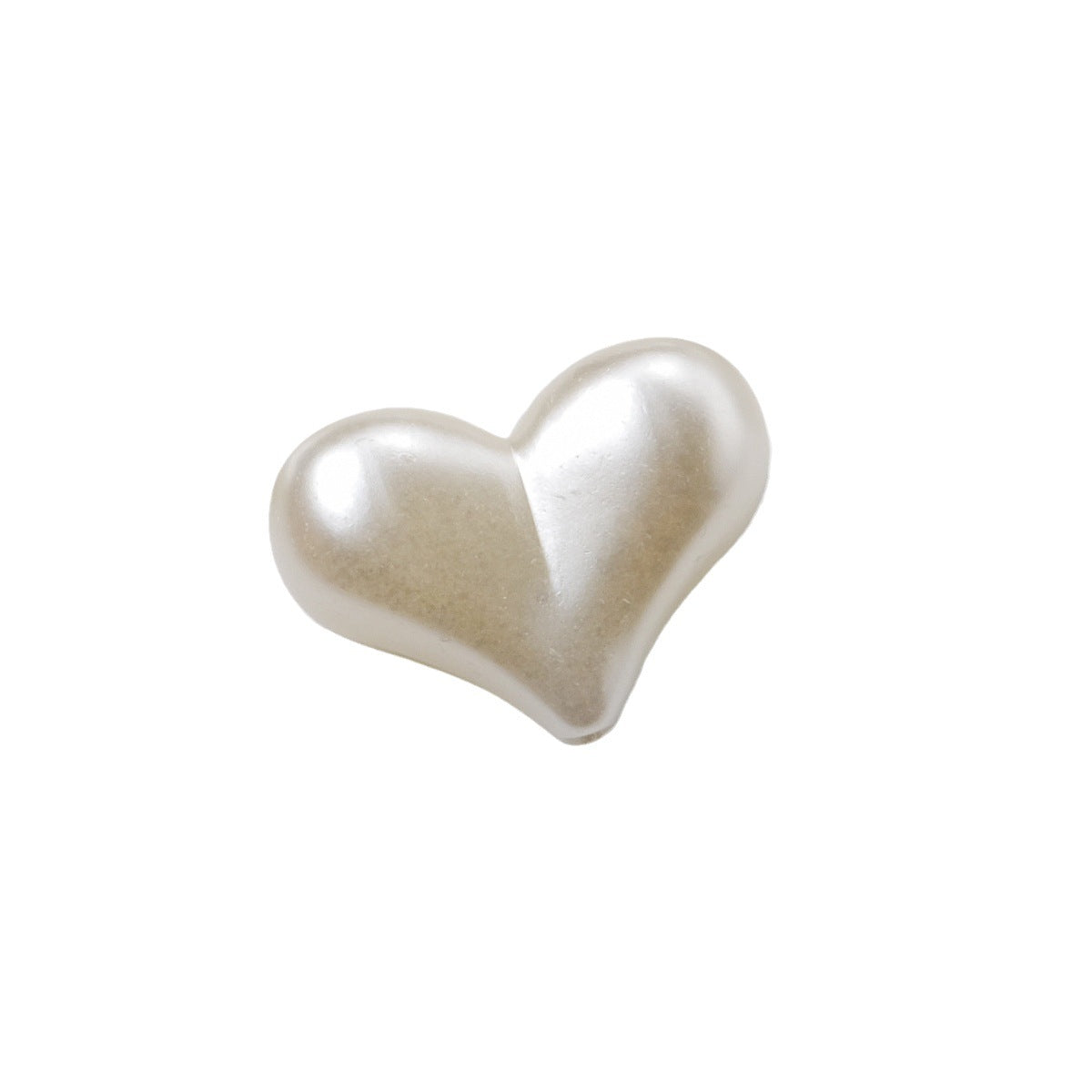 Wholesale of 100PCS/PACK Imitation Pearl Perforated Heart Pearl Acrylic Beads