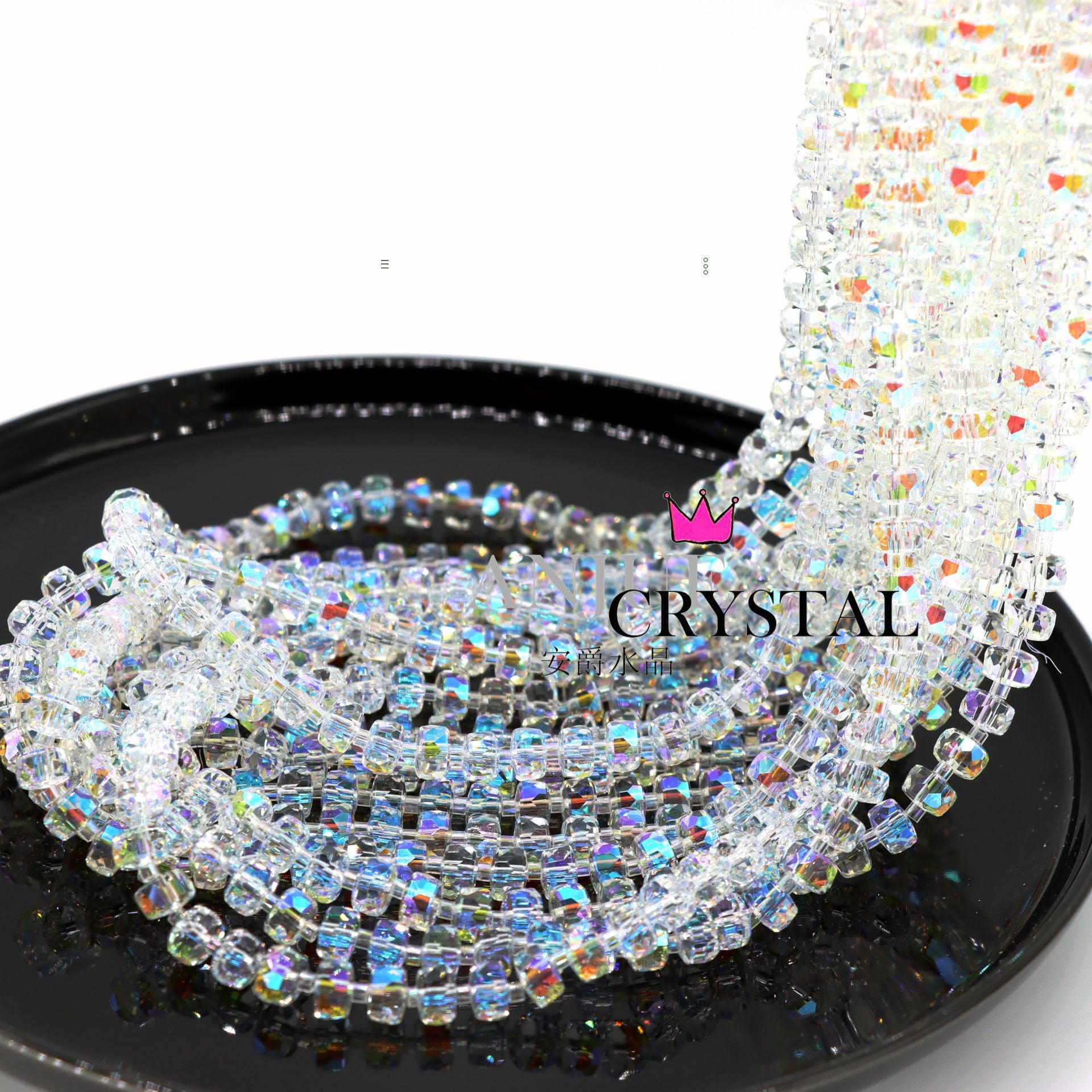 Wholesale 8mm Wheel Beads Crystal Beads