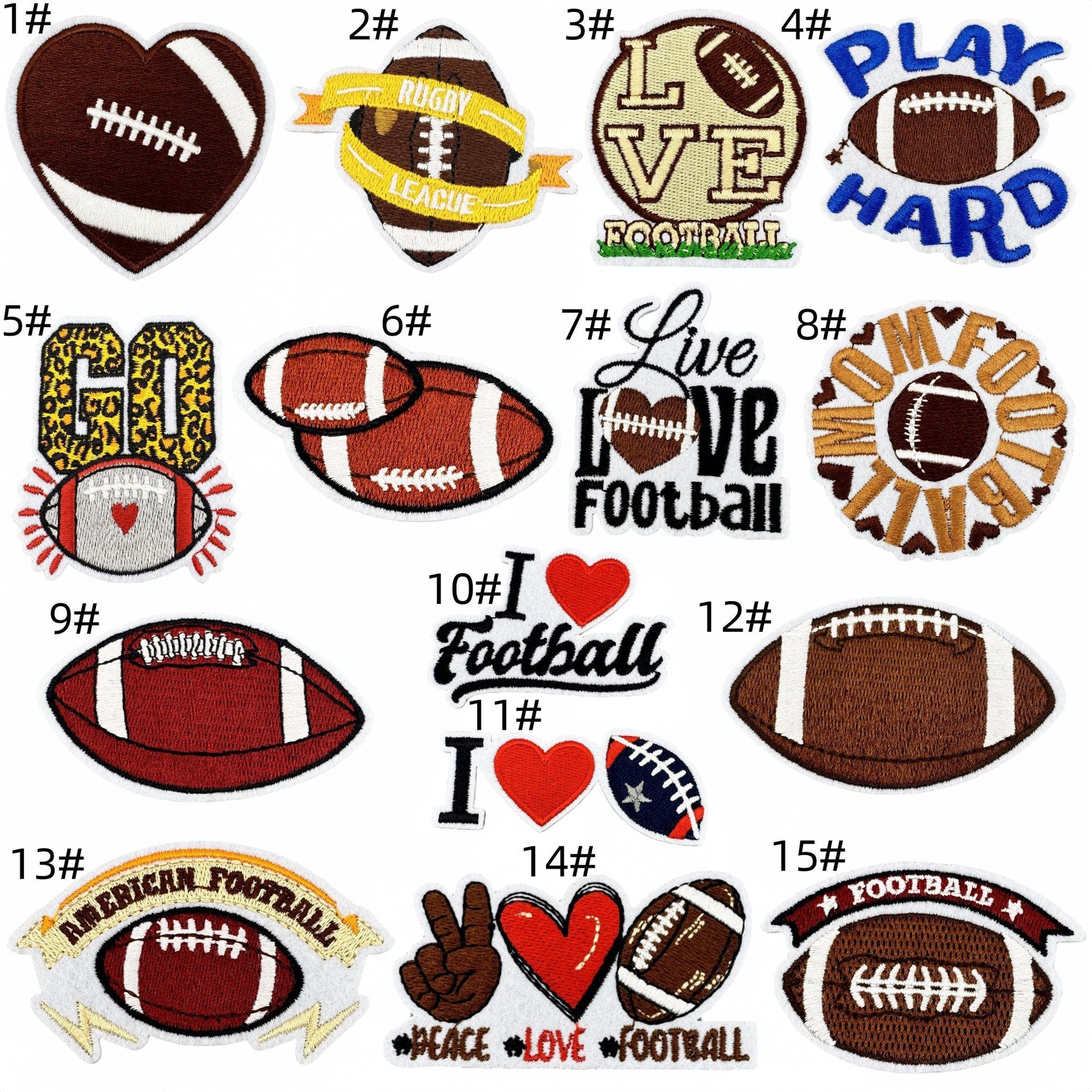 Wholesale Rugby Embroidered Patches Sports Series
