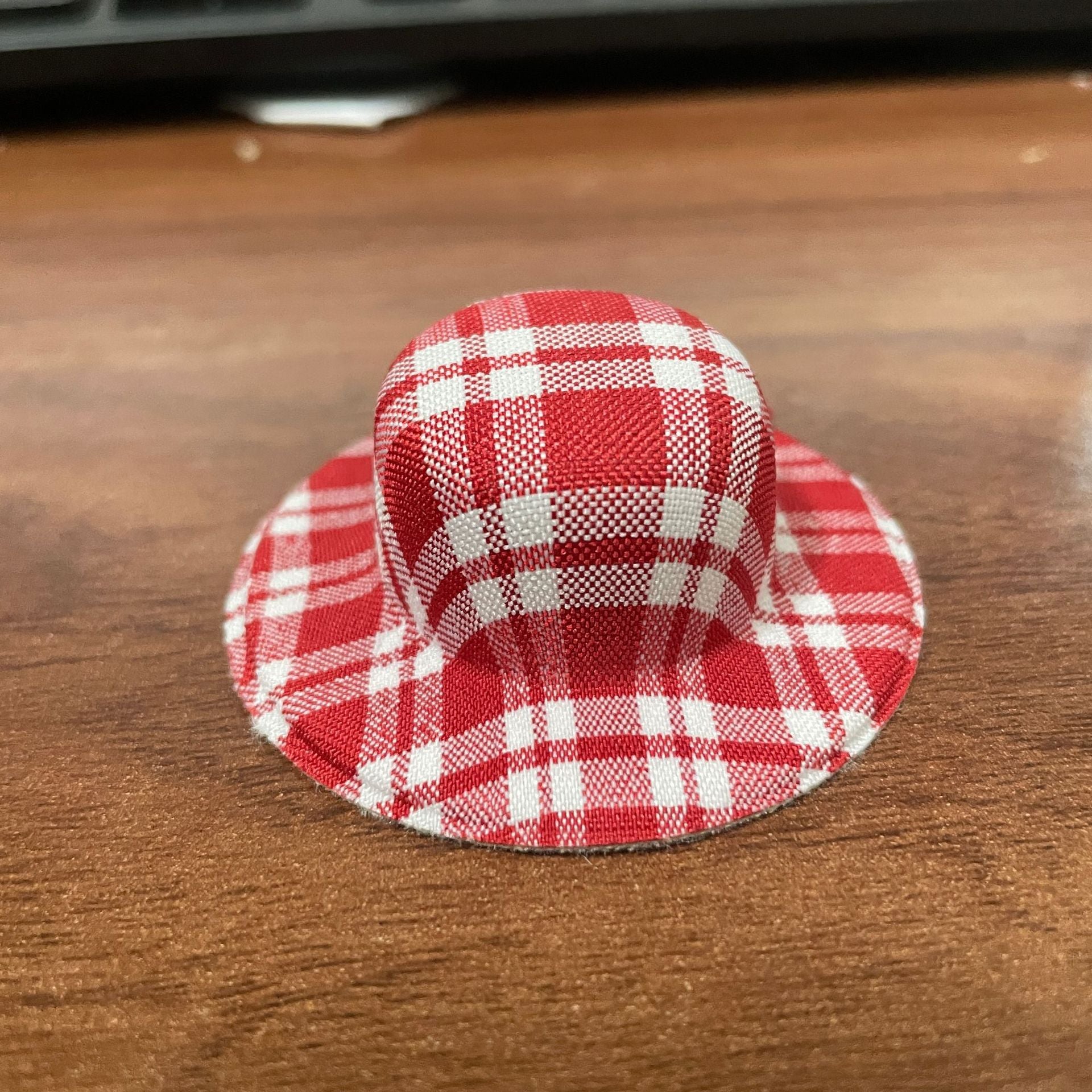 Wholesale Mini bow woven straw hat Doll Accessories