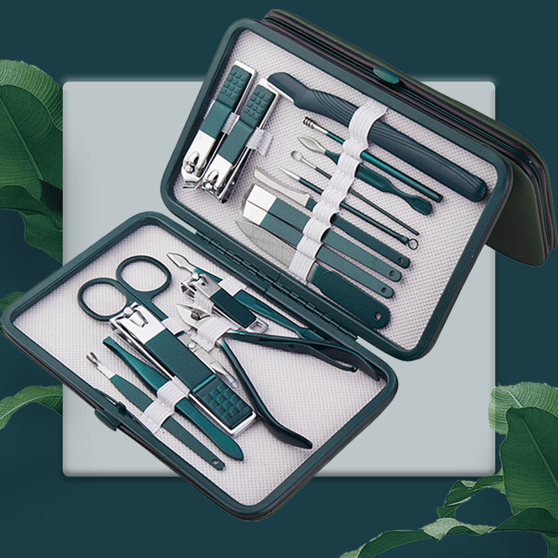 Wholesale Emerald Green Nail Clippers Complete Set