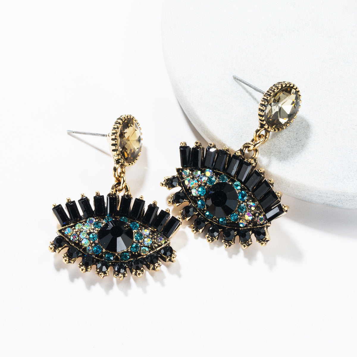 Wholesale Exaggerated Creative Devil's Eye Vintage Bohemian Style Earrings