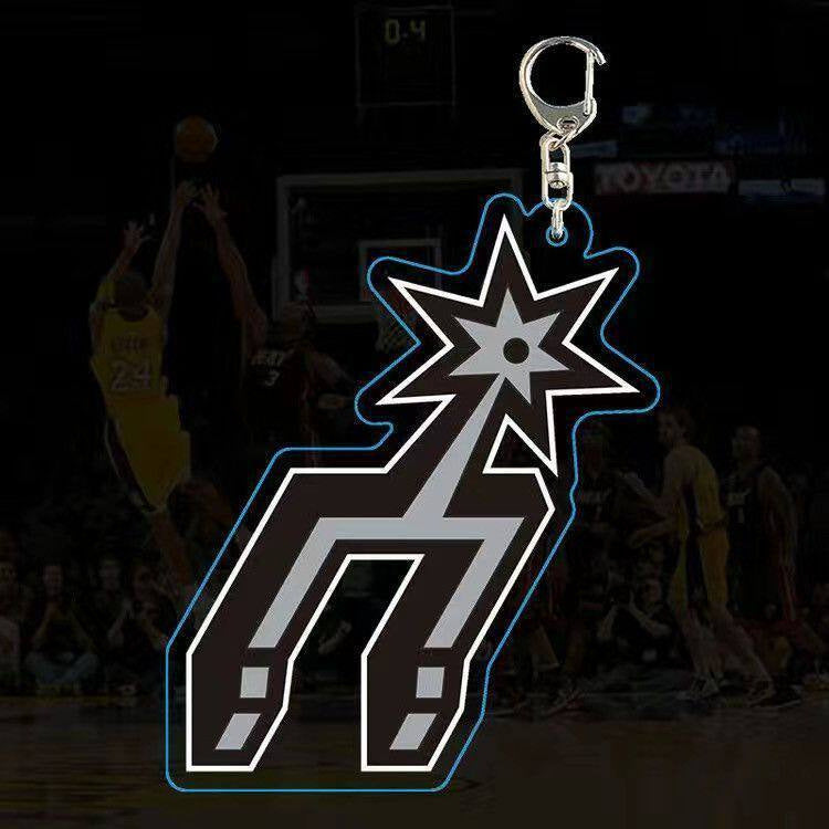 Wholesale Stylish Acrylic Keychain 5Cm Basketball Backpack Charm Car Key Accessory For Students And Resale