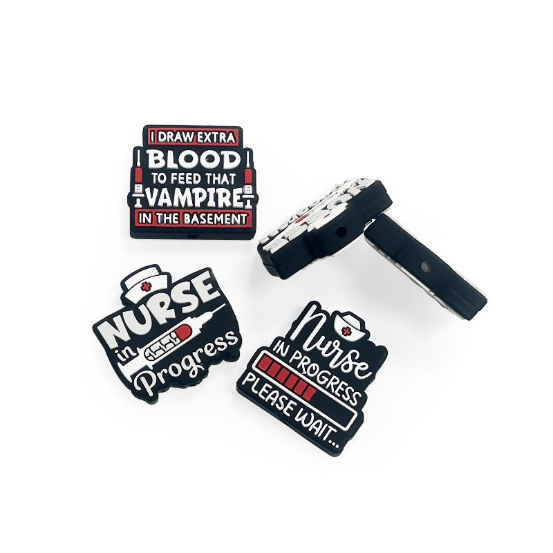 Wholesale 10pcs DIY Cartoon Silicone Beads