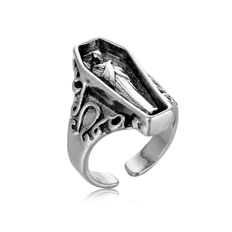 Wholesale Gothic Punk Exaggeration Alloy Adjustable Rings