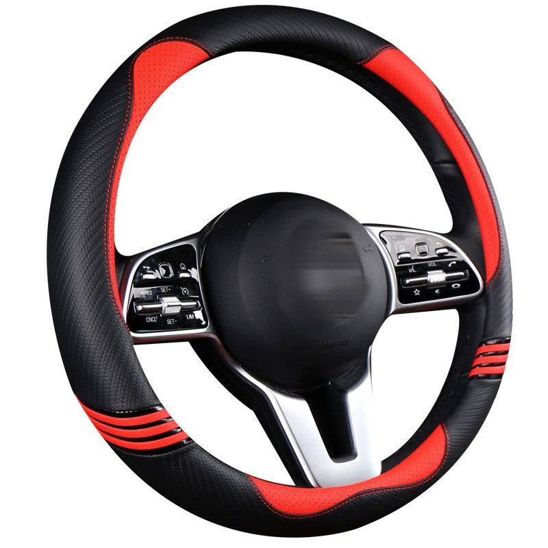 Wholesale Car Steering Wheel Non-slip Sweat-absorbent Round Cute Cartoon Fiber Grip Cover