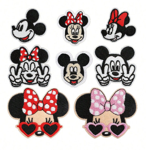 Wholesale 13 Styles Cartoon Cloth Patches Decorative Twill Sew On Appliques For Bags Clothing Hats Fashion Resale Accessory MysteryZone
