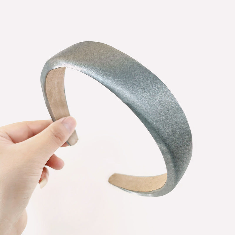 Wholesale Simple Wide Edge Fabric Silk and Satin Hair Bands