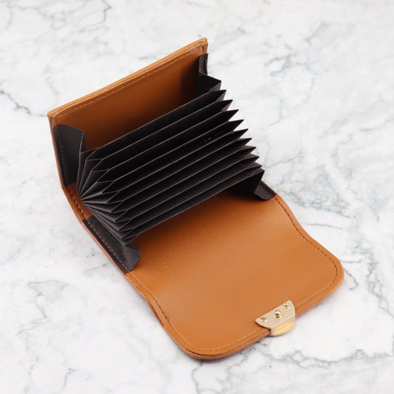 Wholesale Flip Organ Card Bag Women's PU Wallet