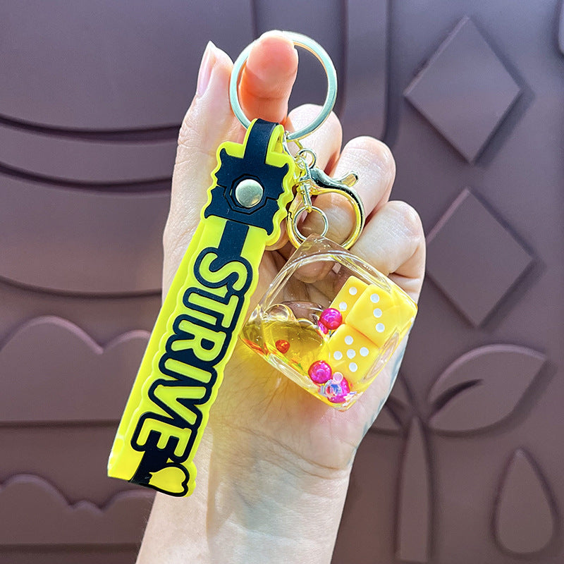 Wholesale Oil Cube Dice Keychain